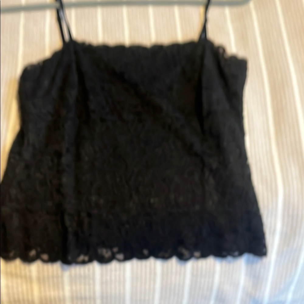 Black Lace Camisole Top